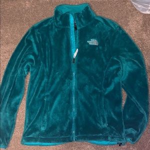 Teal fleece north jacket